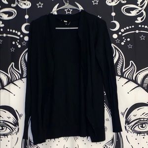 Black long sleeve cardigan